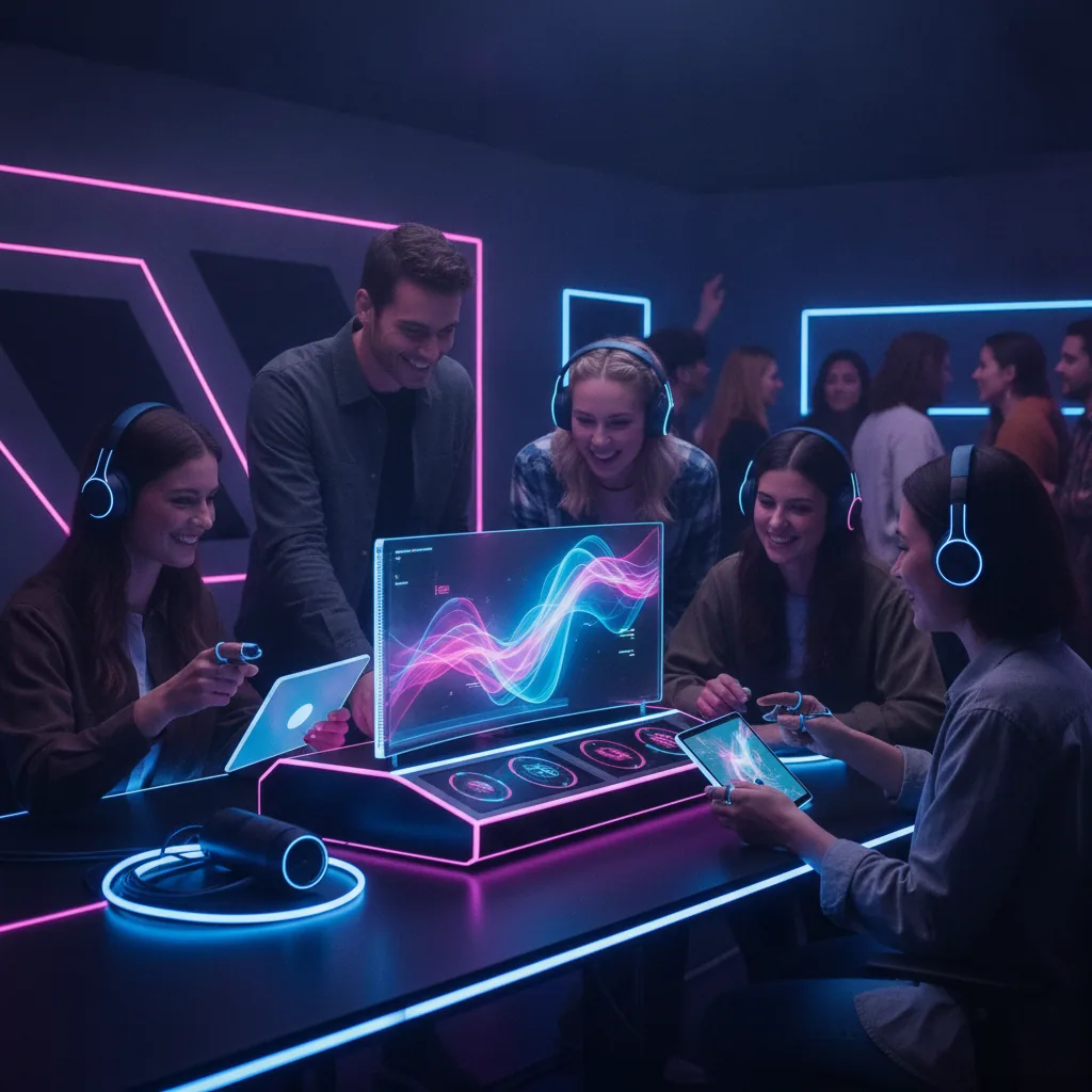 Modern creator-tech aesthetic, energetic and community-driven mood, crisp